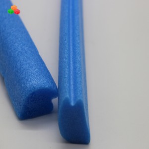 プロモーション高品質耐久性耐衝撃epeフォームテーブル\/デスクエッジコーナープロテクターデザイン形状家具エッジプロテクター