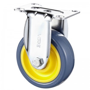 中型-オレンジTPEホイール1が付いたクロームメッキハウジング