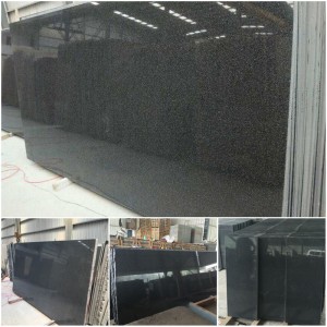 G654インパラパダンブラックグラナイトスラブ