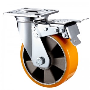 ヘビーデューティ-クロームメッキハウジングと黒のTPEホイール2