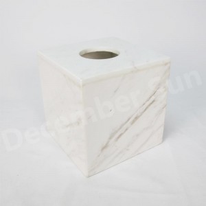 エレガントで優雅な白い大理石のバスルームアクセサリーセット