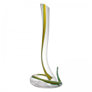 三蔵卸売手作りガラス製品メーカーユニークなシングルグラス赤ワインデカンタ\/フラゴン1200ミリリットル\/ 40オンス900031