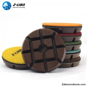 ZL-16KA床研磨機用の湿式コンクリート研磨パッド