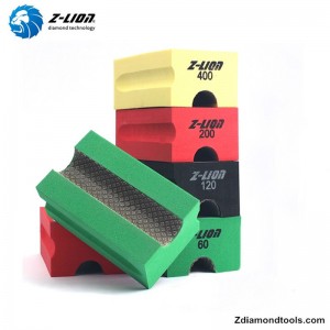 石ZL-37CV20のためのカスタマイズされた電気めっきされた質のダイヤモンド手磨きのパッド