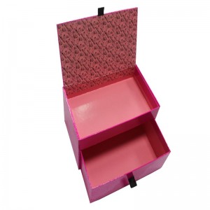 高級な専門の注文箱のタイプ二重引出しのギフト用の箱