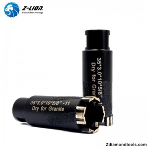 花崗岩、コンクリート用のZL-QH20真空ろう付け乾燥ダイヤモンドコアドリルビット