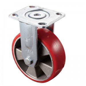 ヘビーデューティ-クロームメッキハウジングと赤いTPEホイール