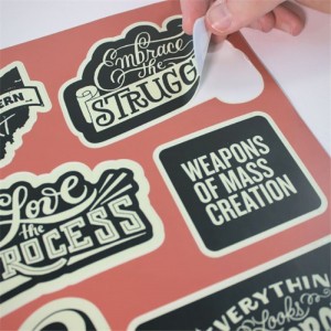 カスタム自己接着印刷製品ステッカーラベル、粘着印刷プリンター紙ラベルステッカー