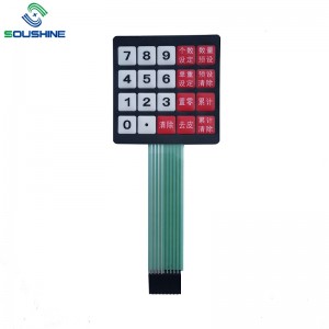 スケールのカスタムメンブレンスイッチ\/キーパッド