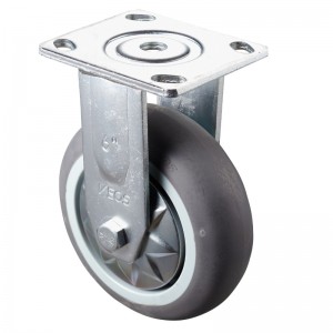 ヘビーデューティ-グレーのTPEホイールを備えたクロムメッキハウジング