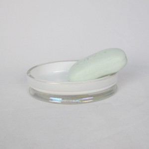 明るい光沢ガラスのバスルームセット