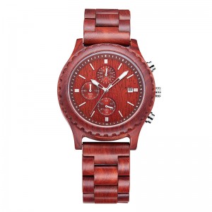 メンズスーベニアユニークウォッチクォーツ用ウッドウォッチ