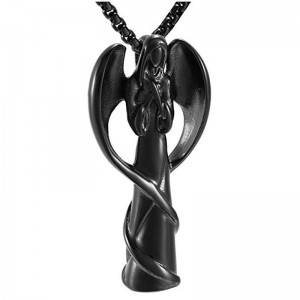 火葬ペンダントエンジェルペンダントネックレスウルンペンダント925スターリングシルバーペンダント