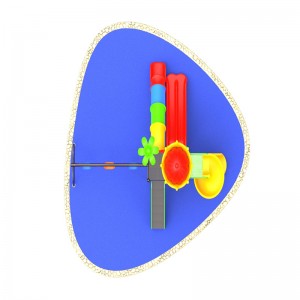 子供のための屋外の王冠の屋根の演劇の家の運動場装置は子供のためのスライドゲームを振ります