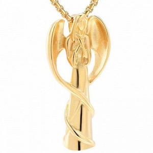 火葬ペンダントエンジェルペンダントネックレスウルンペンダント925スターリングシルバーペンダント