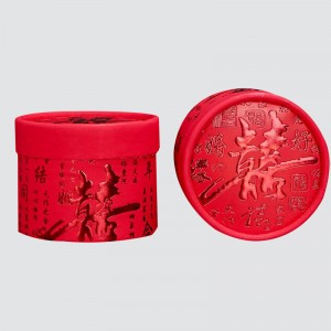 カスタムウェディングハッピーイベントシリンダーボックスキャンディーフードギフトボックス