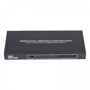 V2.0 HDMI 5x1 Switcher＆Audio ExtractorサポートARC Ultra HD 4Kx2K @ 60Hz HDCP2.2 18Gbps