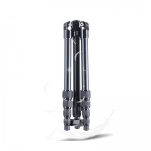 Kingjoy SF056ローアングル撮影とセンターコラムを備えた5セクション折りたたみ式三脚キットを一脚として使用可能