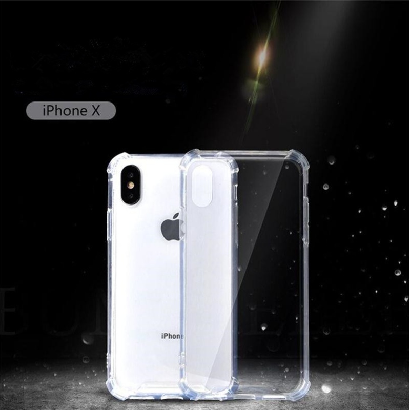 iPhone X / iPhone XS TPU + PC透明で耐衝撃性の携帯電話ケース