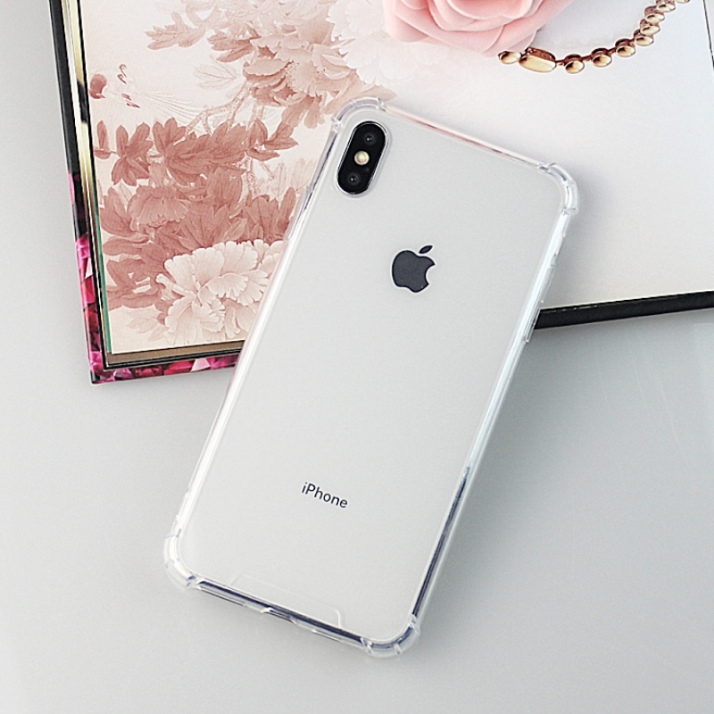 iPhone X / iPhone XS TPU + PC透明で耐衝撃性の携帯電話ケース