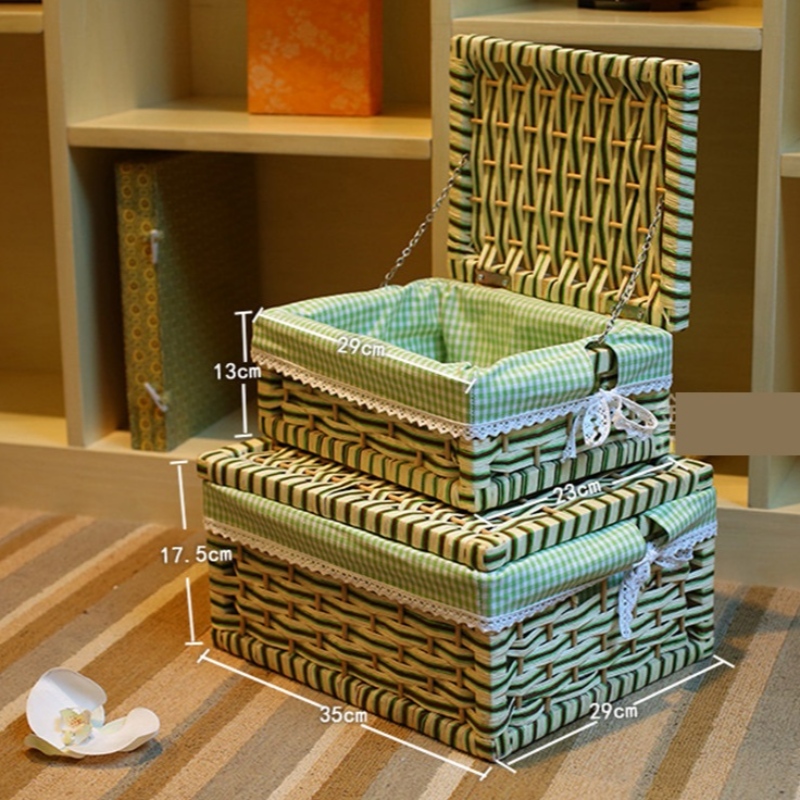 蓋付きストレージバスケット