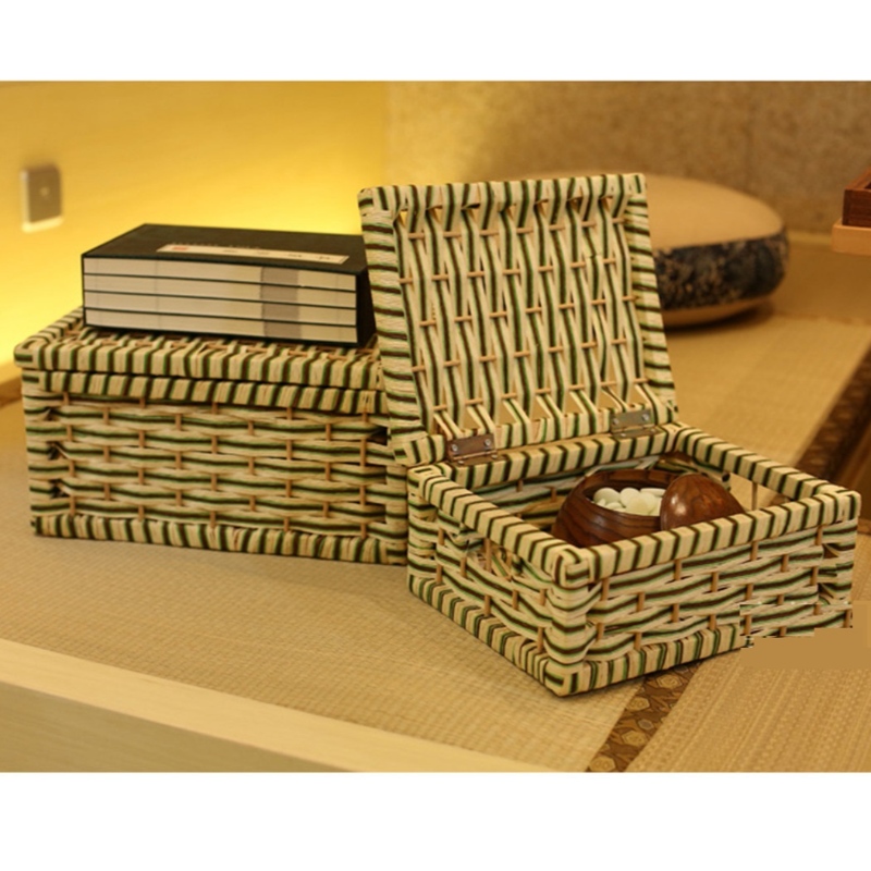 蓋付きストレージバスケット