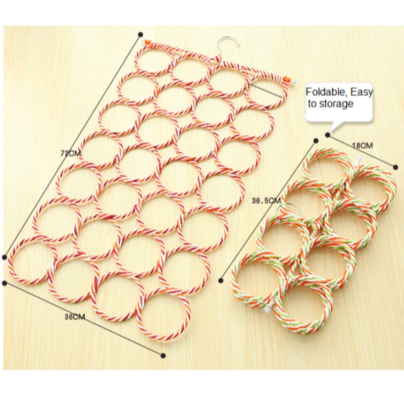 28ループスカーフオーガナイザーハンガーホルダー