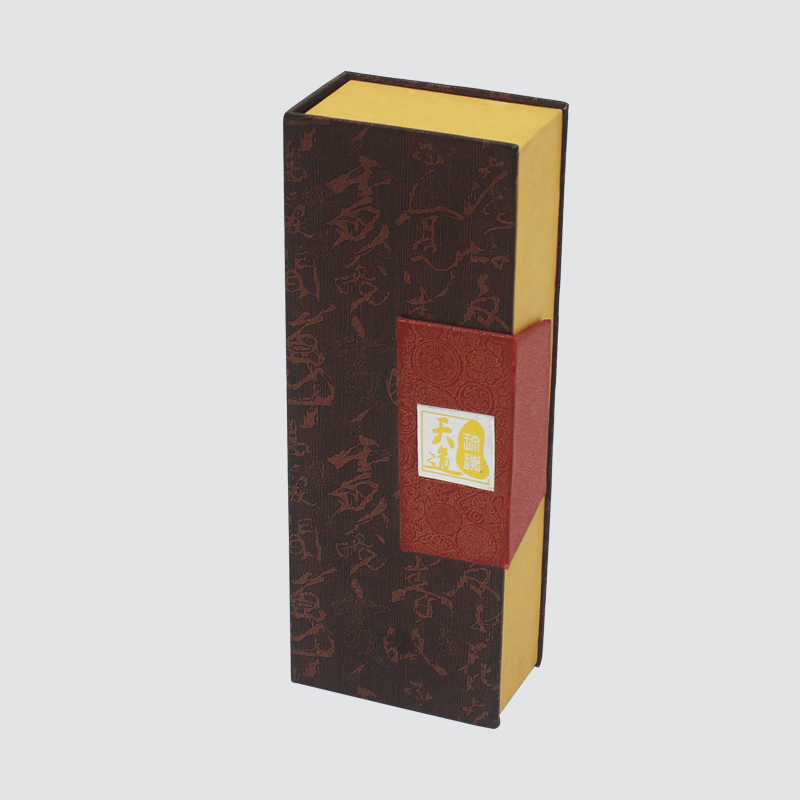 古典的な伝統的な手書きエンボスマグネットフリップカバーギフトボックス