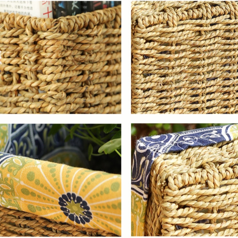 裏地付き寝室収納バスケット