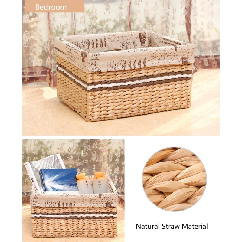 わら編みバスケット