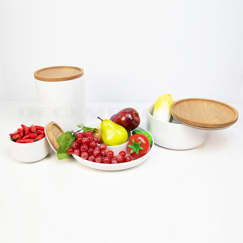 ウッドリッドキッチンアクセサリー卸売セラミック