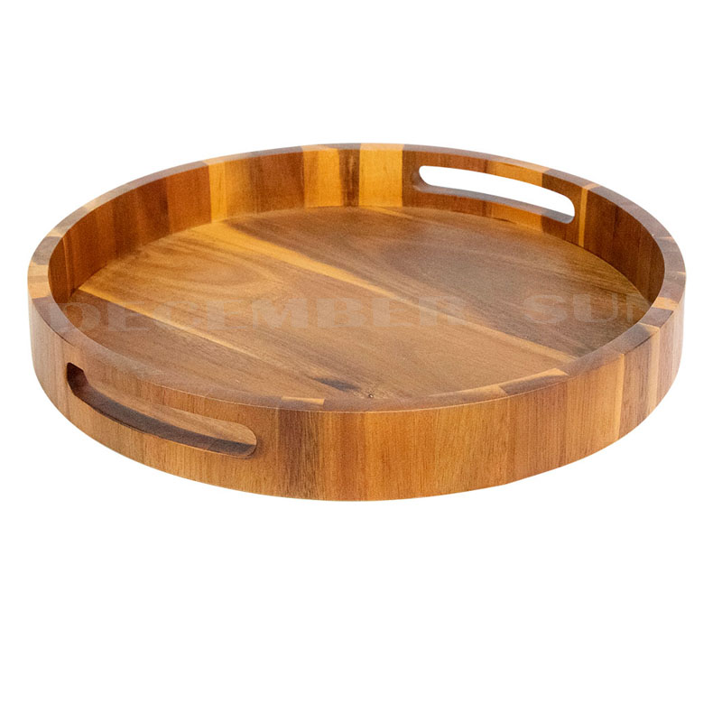 竹の木製トレイを売る