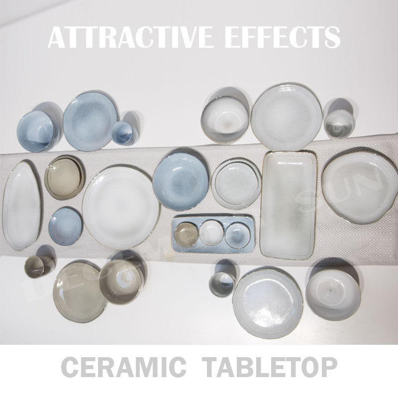 バラエティ豊かな石のセラミックテーブルトップセット