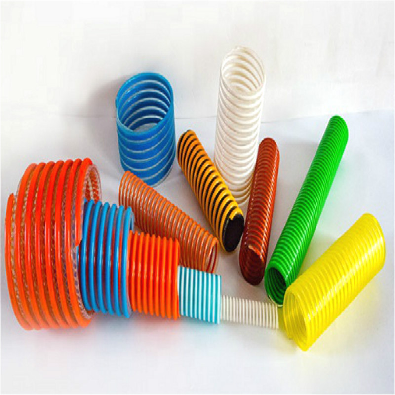 良質のカラフルな波形吸引ホース\/フレキシブルPVC吸引ホース\/水ホース