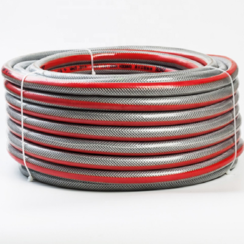 臭いのない良質のカラフルな柔軟な繊維編組は、プラスチックのPVCガーデンホースを強化