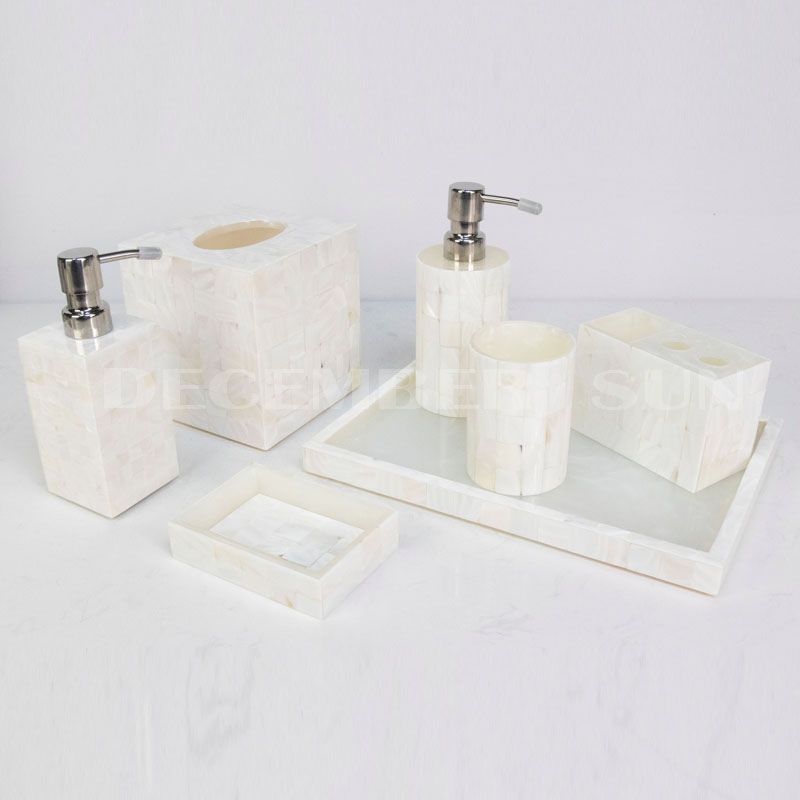 美しいデザインホテルの樹脂の浴室の付属品セット