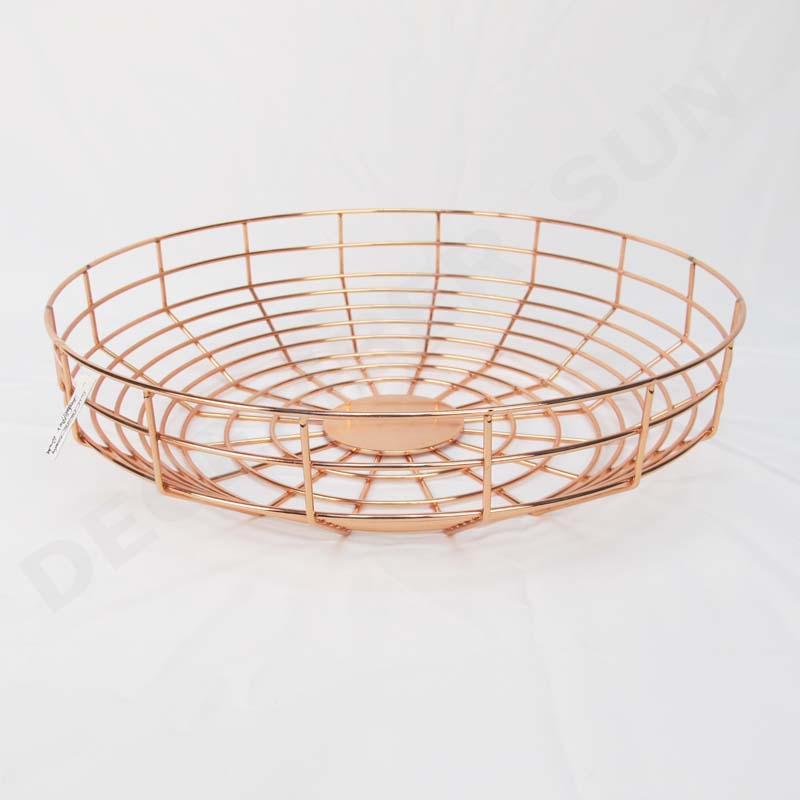 ラウンドフルーツメタルバスケット