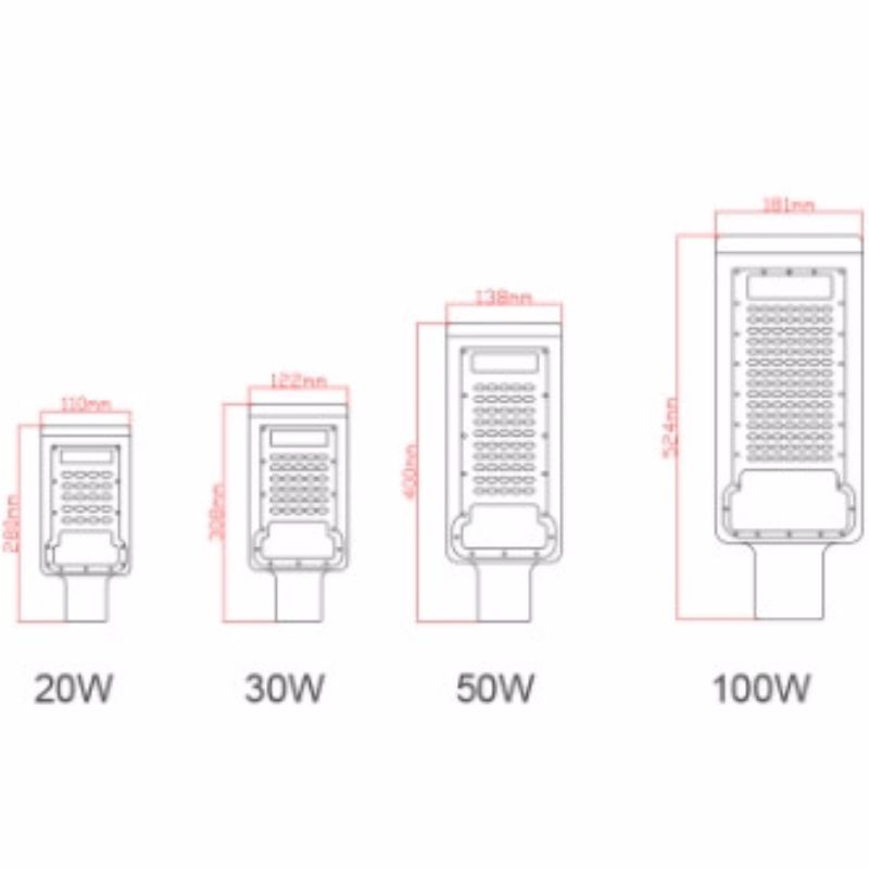 LEDストリートライト20 W 30 W 50 W 100 W