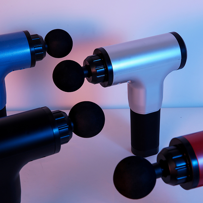 12Vマッスルリラックスマッサージャーマッサージガンハンドヘルド振動マッサージャーフェイシアガン