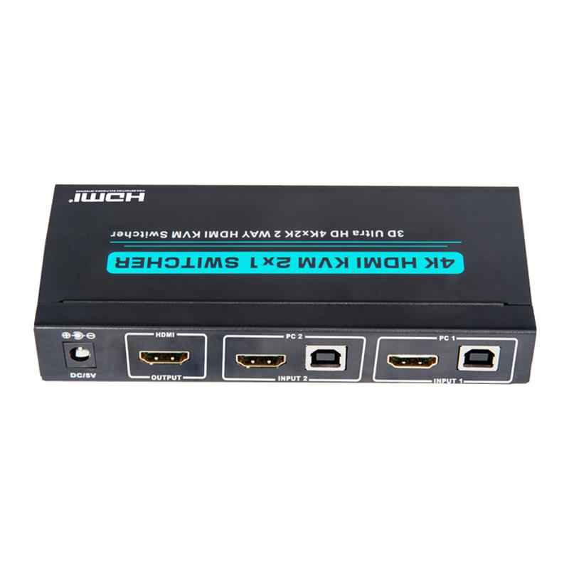 V 1.4 HDMI KVM 2 x 1スイッチャは3 Dスーパーハイビジョン4 Kx 2 K/30 Hzに対応しています。