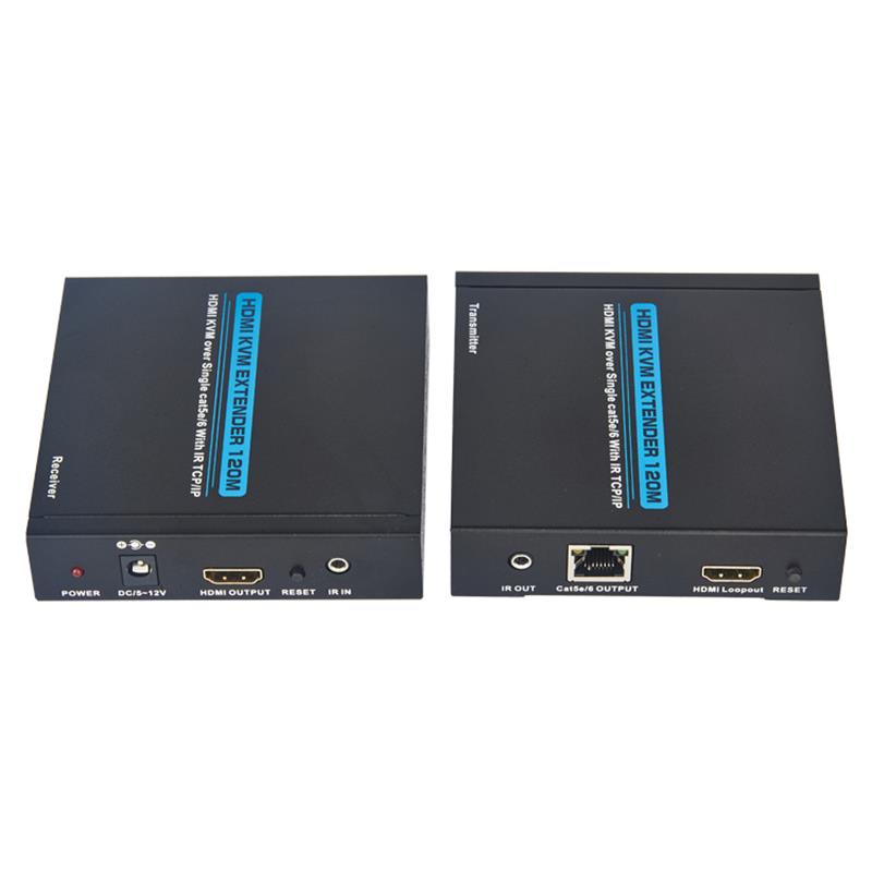 HDMI KVMエクステンダー100m overシングルcat5e / 6フルHD 1080P TCP / IPをサポート