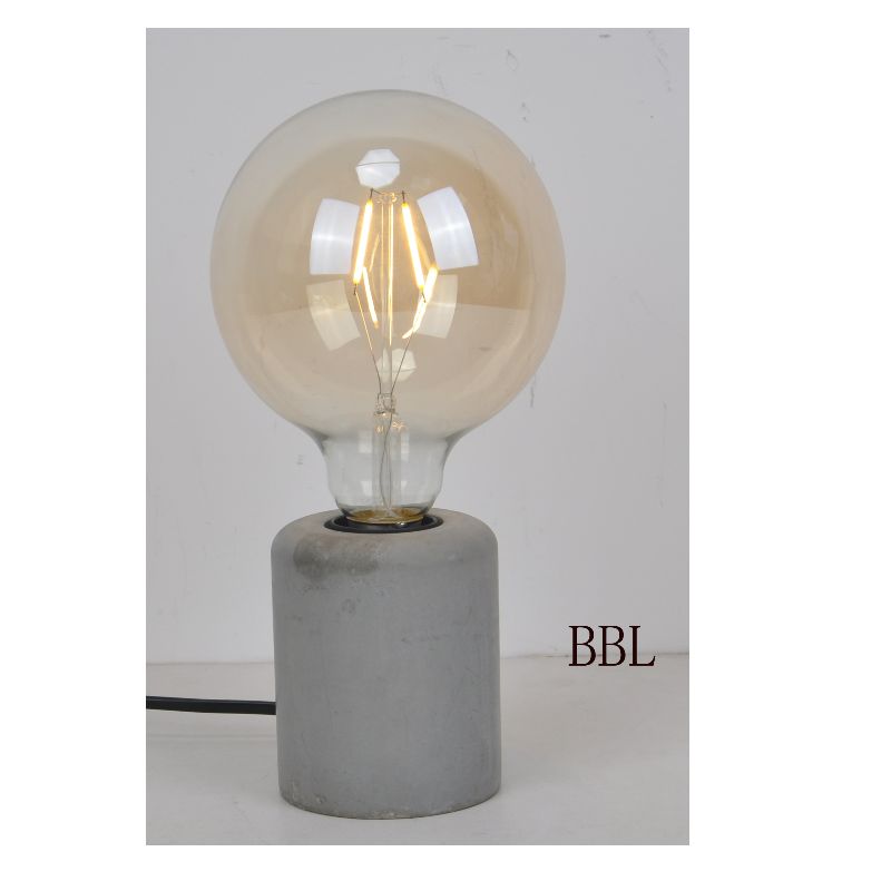 小柱コンクリートベースのテーブルランプ