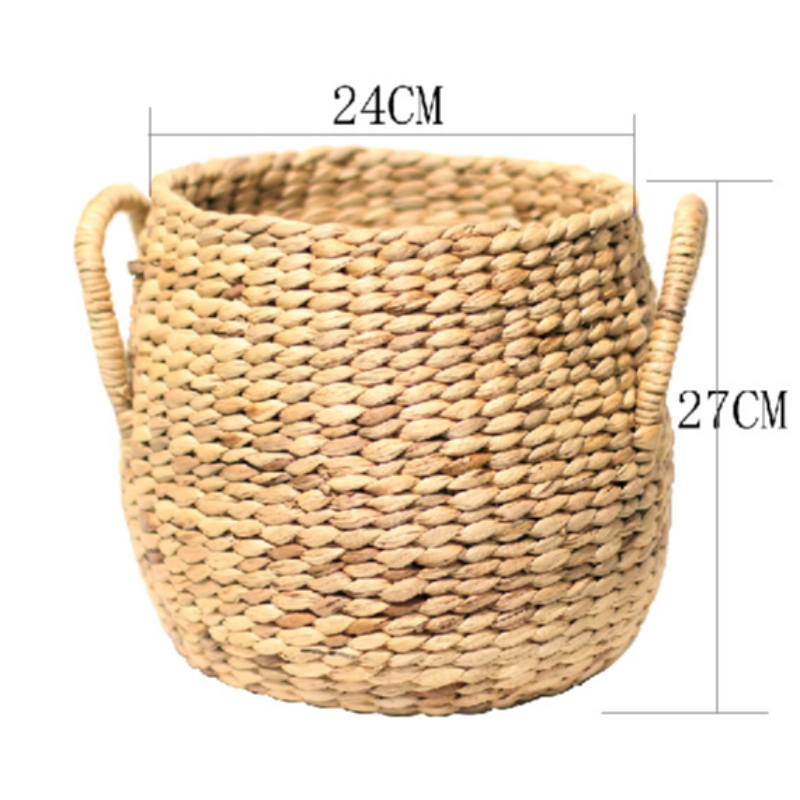 わら織り収納バスケット