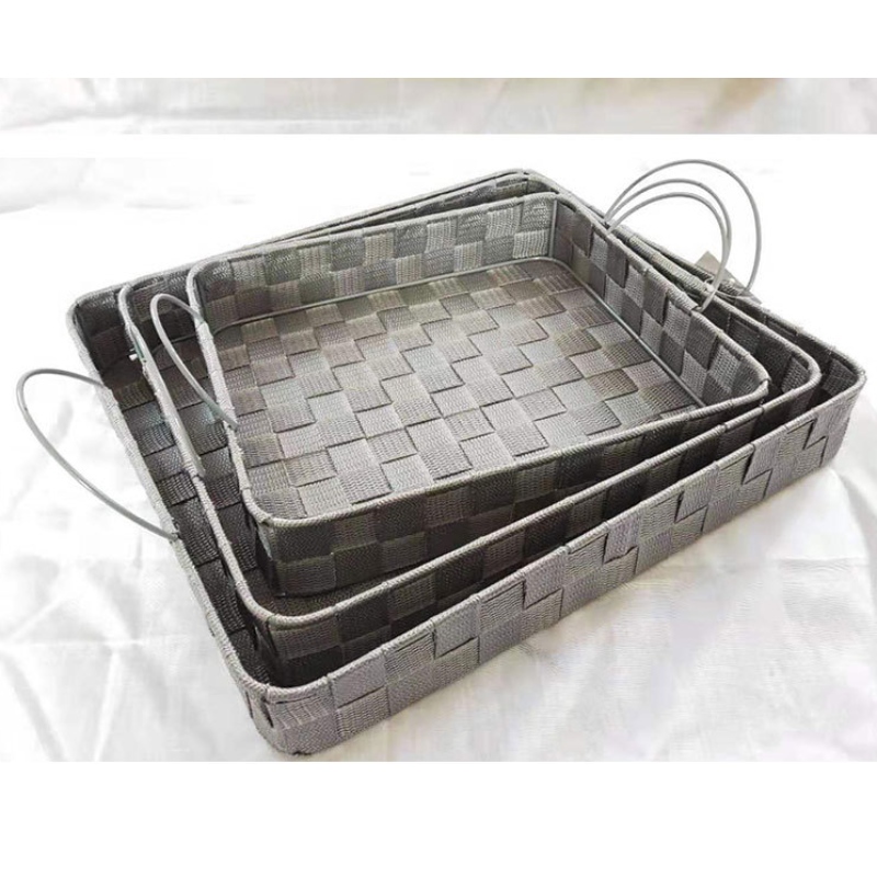 手作りポリプロピレン生地収納トレイ