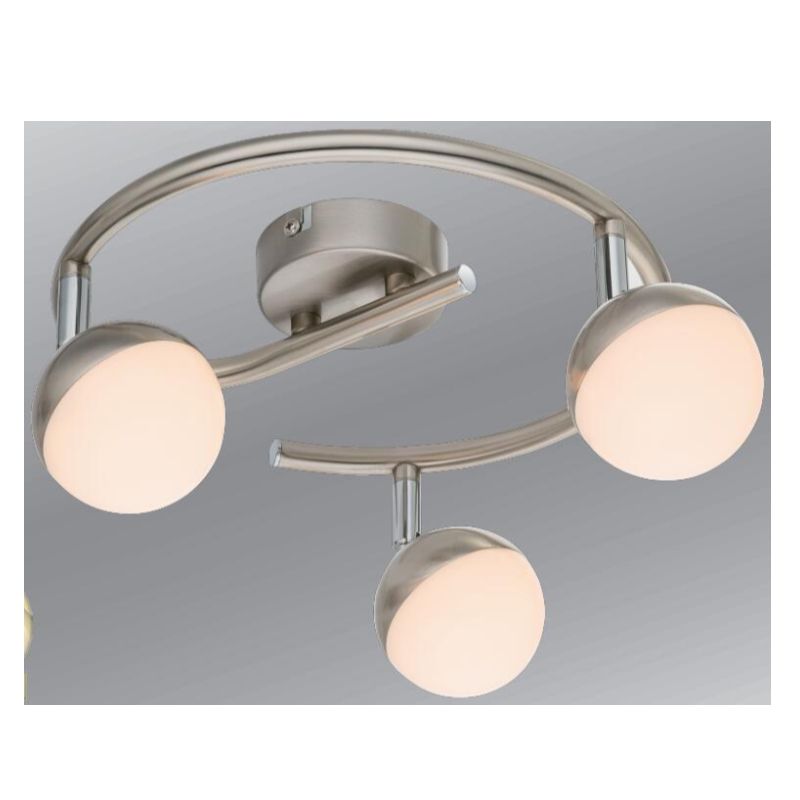 高電圧LEDスポットライト3、半球プラスチックシェード