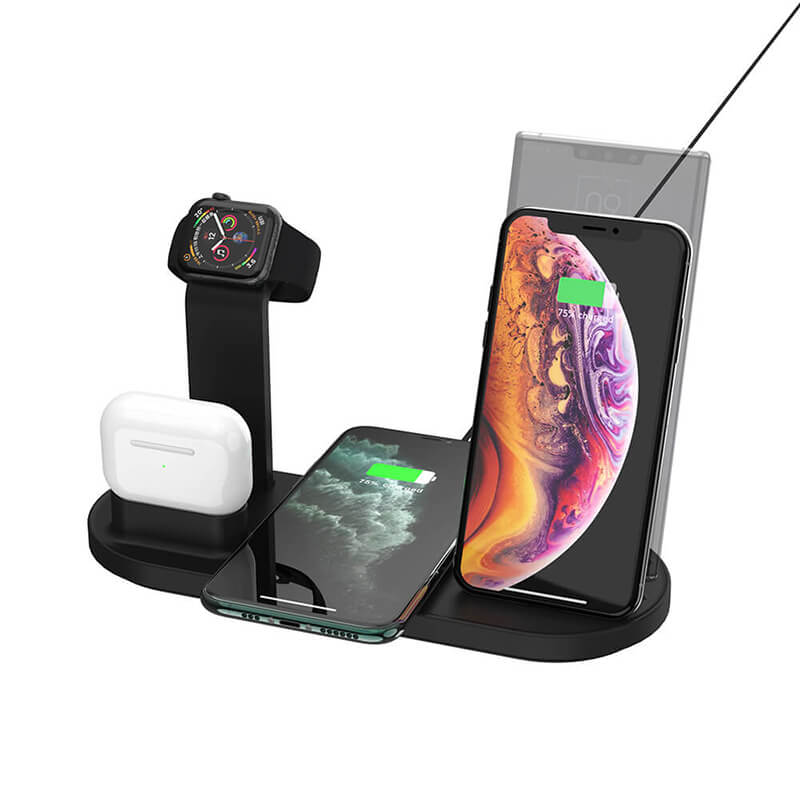 5ワイヤレス充電ステーション（iPhone、Android携帯電話、エアポッドとアップルの時計）の5