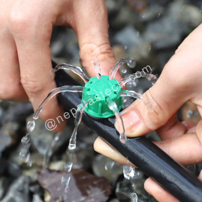 自動点滴灌漑エミッタシステム調整可能な灌漑インラインドリッパー