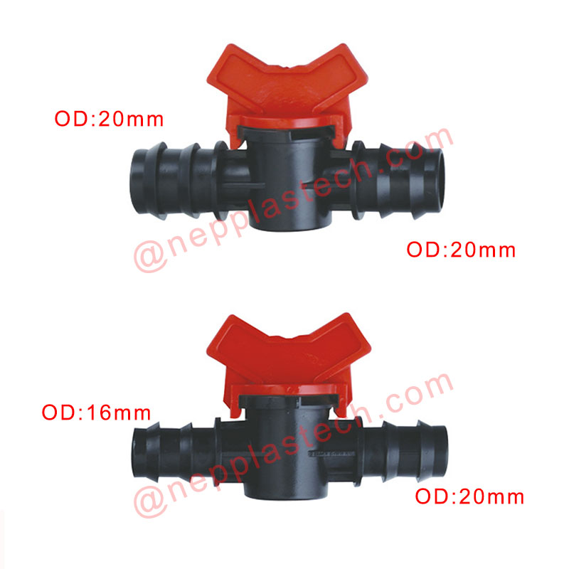 庭の太陽自動灌漑点滴ホースバルブ農業灌漑点滴テープコネクタバルブ