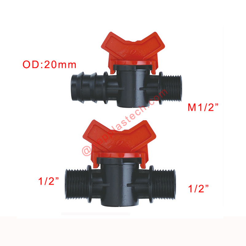 庭の太陽自動灌漑点滴ホースバルブ農業灌漑点滴テープコネクタバルブ