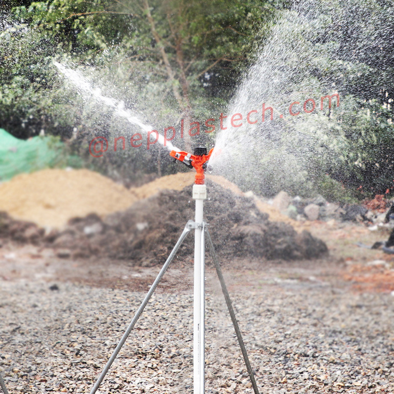 3\/4インチファーム作物自動灌漑ツール1インチ芝生スプレー灌漑プラスチック360度回転インパルススプリンクラー